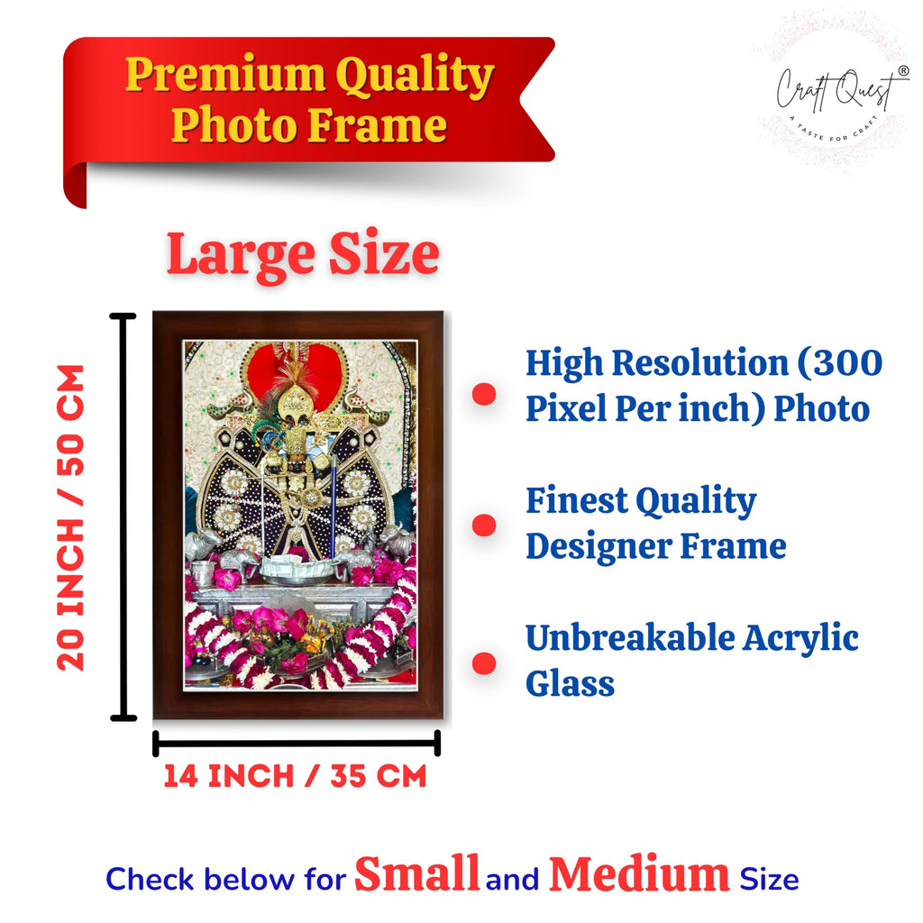 CRAFT QUEST Shree Sanwaliya Seth Shringaar Darshan Photo Frame