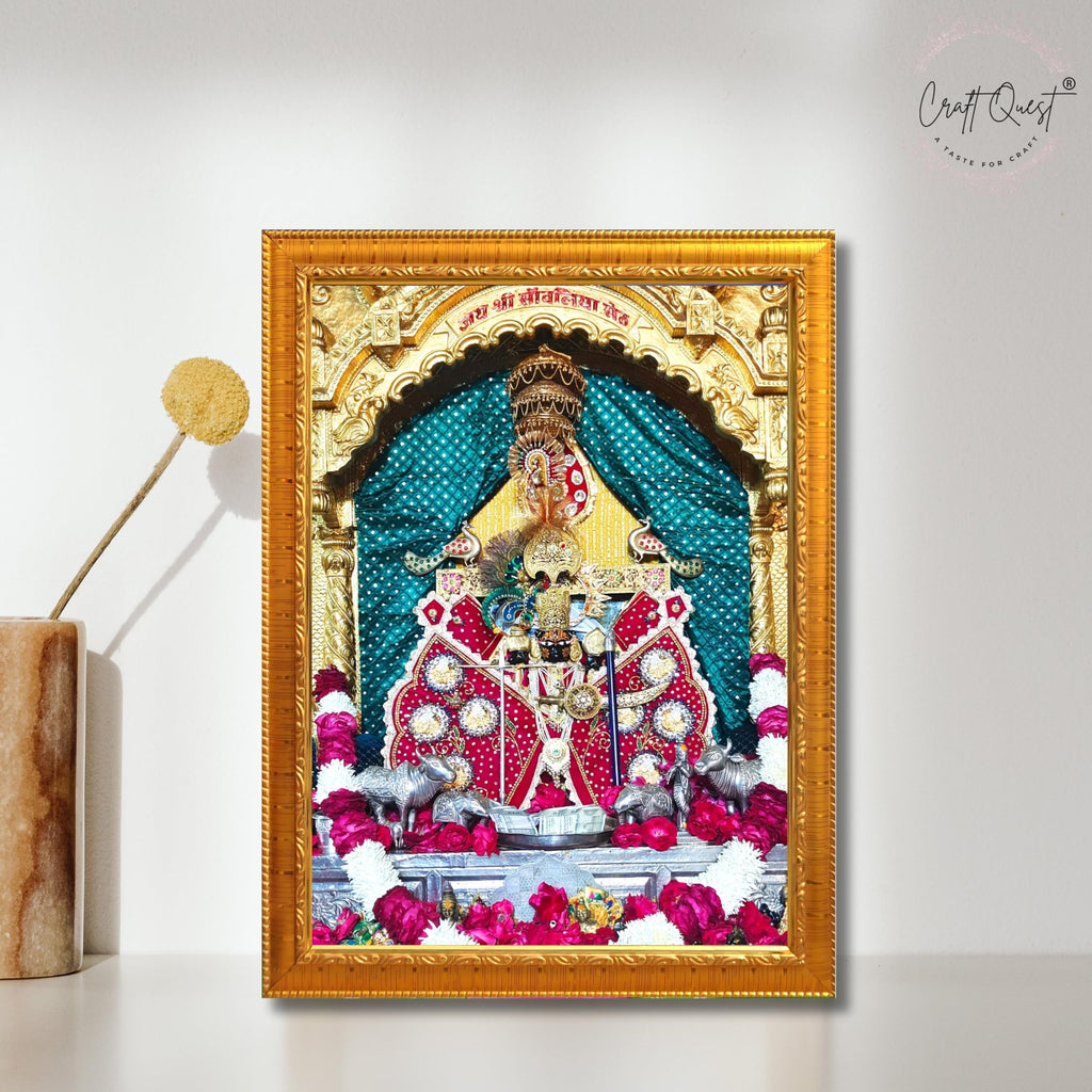 CRAFT QUEST Shree Sanwaliya Seth Shringaar Darshan Religious Photo Frame
