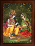 Craft Quest Radha Krishna Matt Textured Framed UV Art Painting