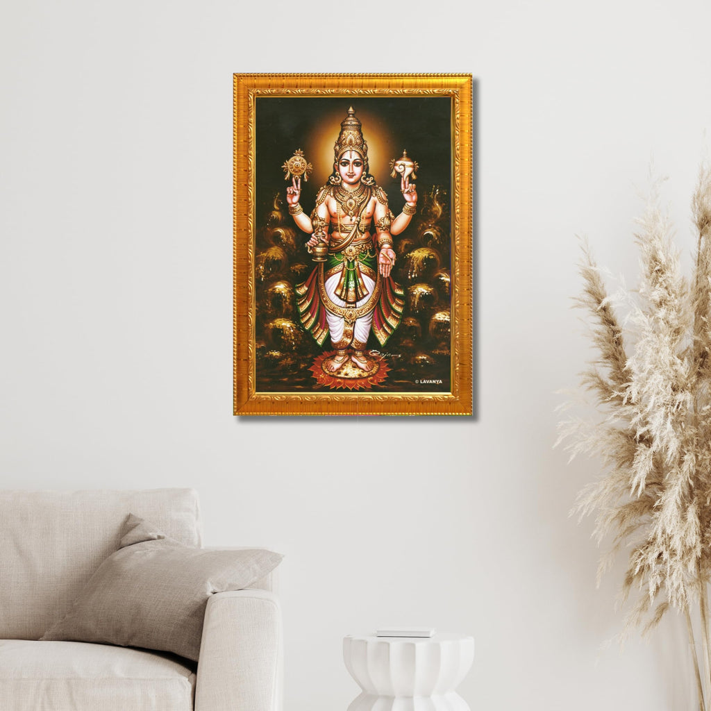 CRAFT QUEST Dhanvantari/Dhanvantri God of Health and Ayurveda Photo Frame