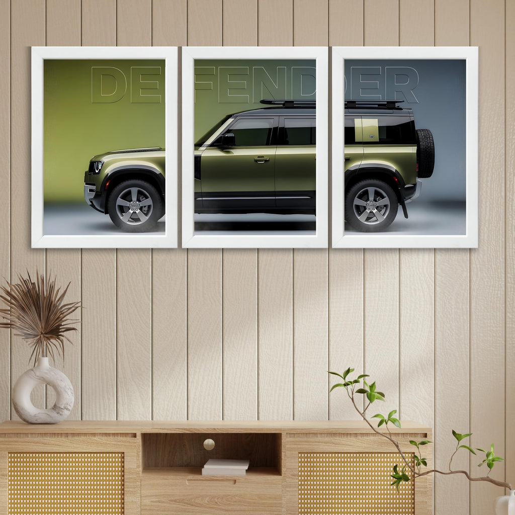 VENUXE ARTS Set Of 3 Big Sports Cars Framed Posters Gift Items for Boys Room Wall Decoration Bedroom, Living Room, Office, Studio Décor | Car Poster Frame for Wall Décor