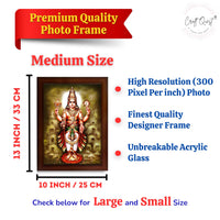 CRAFT QUEST Lord Dhanvantari Dhanwantri Wall Photo Framed For Home, Pooja, Temple, Gift, Wall Décor Item