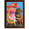 CRAFT QUEST Chattrapati Shivaji Maharaj Wall Painting With Acrylic Sheet | For Living, Pooja Room | Home Decoration Item | Best Gifting Option