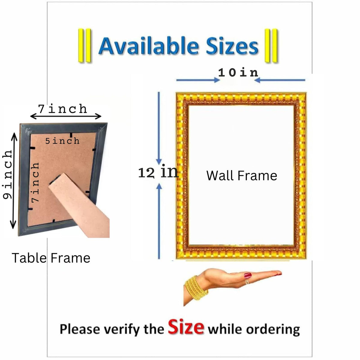 Great More wood Neem Karoli Baba Photo Frame, Medium Size, Tabletop or Wall Mount, Graceful Smile Image-5x7 inch-103, Rectangular, Black
