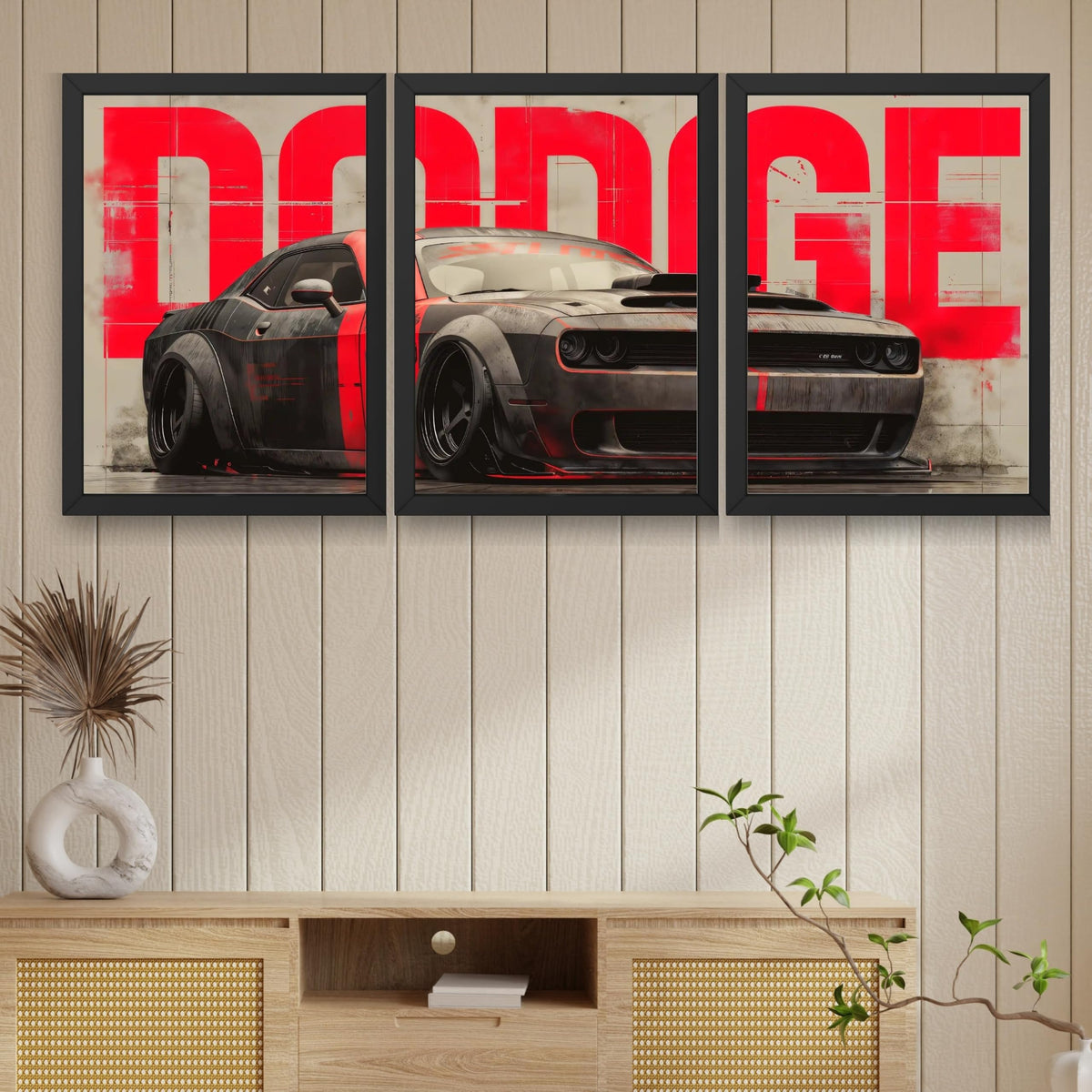 VENUXE ARTS Set Of 3 Big Sports Cars Framed Posters Gift Items for Boys Room Wall Decoration Bedroom Living Room Office Studio Décor | Car Poster Frame for Wall Décor