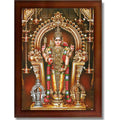 CRAFT QUEST Tiruchendur Murugan Lord Subramanya Swamy Wall Photo Frame | South God Picture Frame for Home, Office, Temple & Gifting