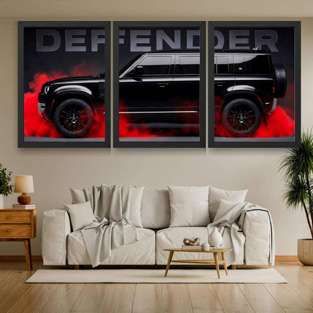 VENUXE ARTS Set Of 3 Big Sports Cars Framed Posters Gift Items for Boys Room Wall Decoration Bedroom Living Room Office Studio Décor | Car Poster Frame for Wall Décor
