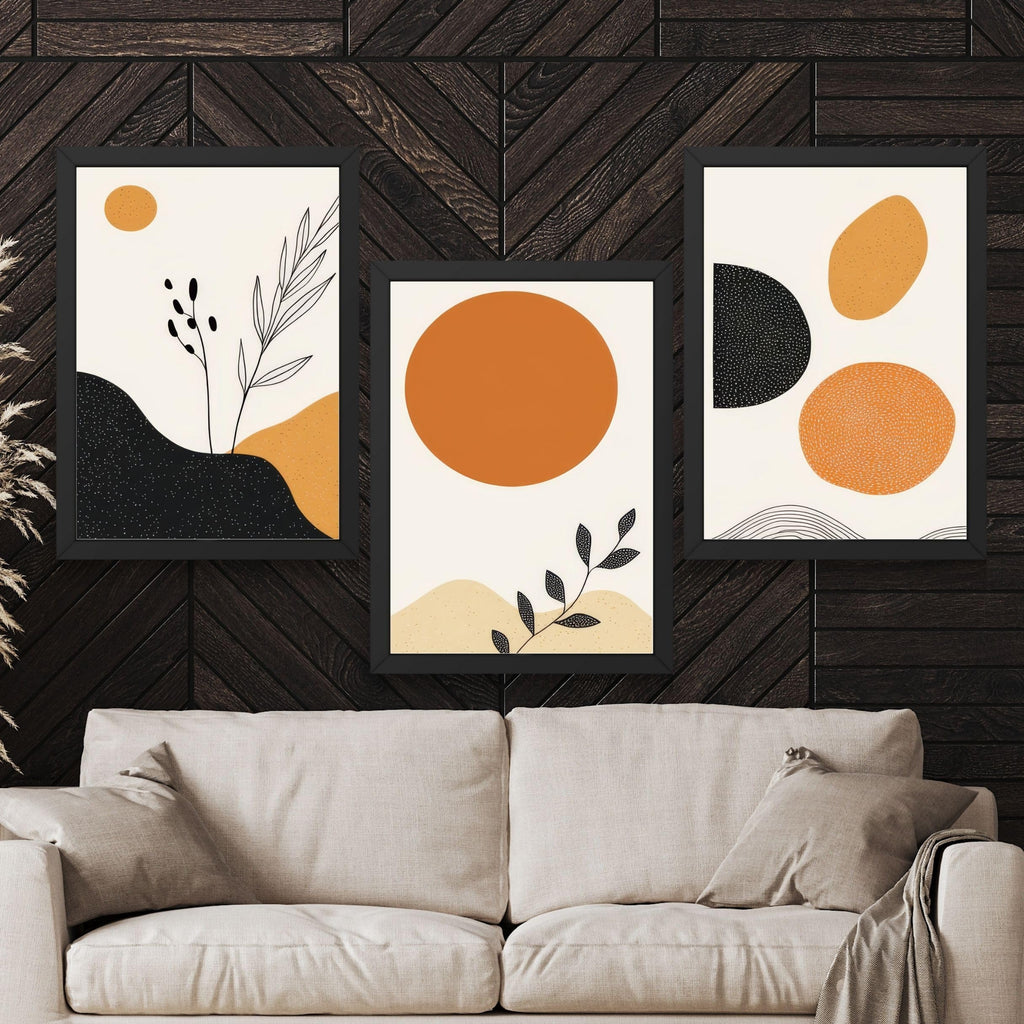 CRAFT QUEST Wood Painting For Wall Decoration - Modern Art Wall Decor Framed Painting For Living Room, Bedroom - Framed Wall Posters/Paintings With Frame