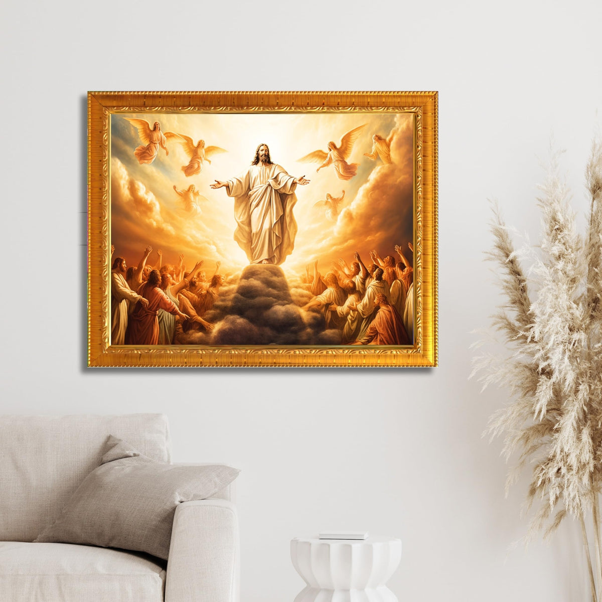 CRAFT QUEST Lord Jesus Christ Photo Frame | Decorative Picture for Gifts, Home Decor | Jesus Painting, Religious Photo Frame