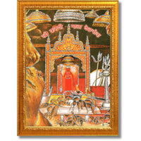 CRAFT QUEST Karni Mata Deshnok Photo Frame For Home, Office And Bedroom Wall Decoration