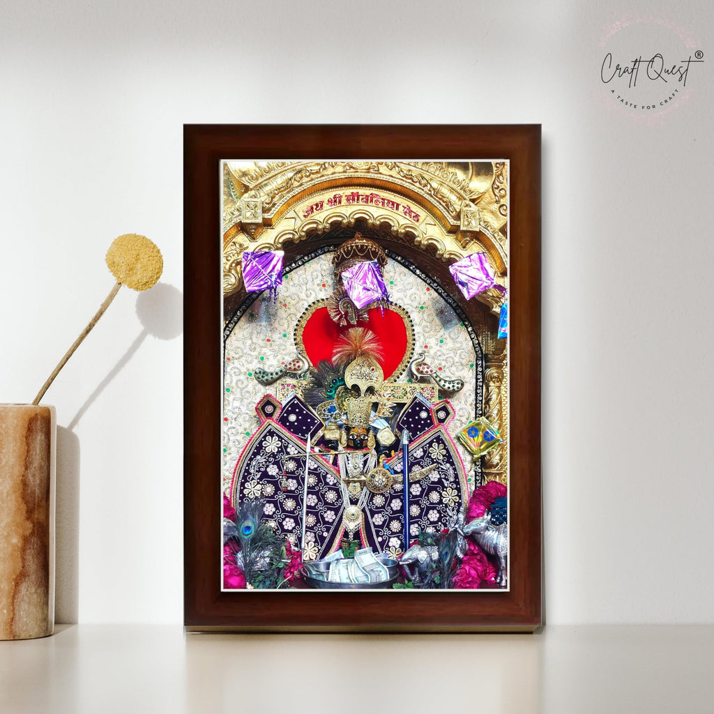 CRAFT QUEST Shree Sanwaliya Seth Shringaar Darshan Religious Photo Frame