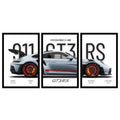 CodersParadise Framed Wall Poster (12x18 Inch) | Inspirational Quote Wall Art | Minimalist Motivational Home Decor for Living Room & Office | Ready-to-Hang Display Frame (Porsche GT3RS)