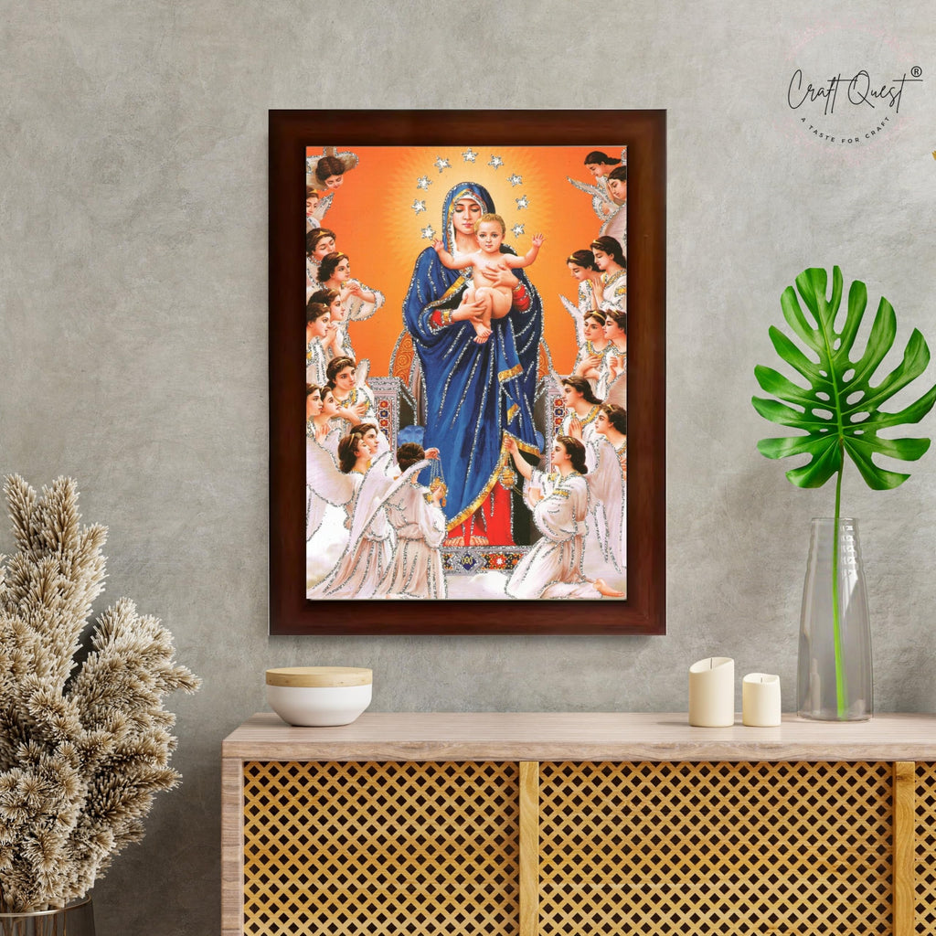 CRAFT QUEST Lord Jesus Christ Painting Aesthetic Hanging Photo Frame Decorative Item Home Decoration and Wall Decor for Living Room and Bedroom