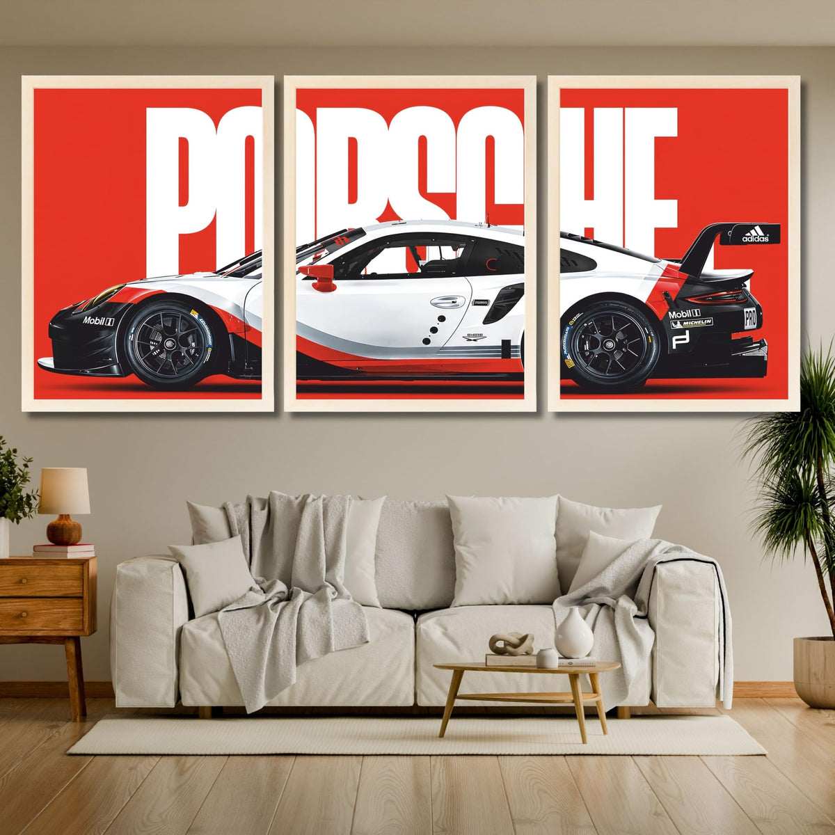 VENUXE ARTS Set Of 3 Big Sports Cars Framed Posters Gift Items for Boys Room Wall Decoration Bedroom Living Room Office Studio Décor | Car Poster Frame for Wall Décor