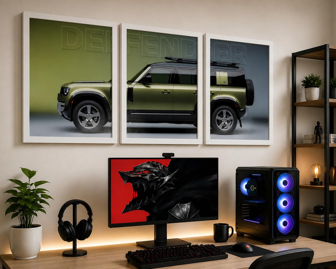 VENUXE ARTS Set Of 3 Big Sports Cars Framed Posters Gift Items for Boys Room Wall Decoration Bedroom, Living Room, Office, Studio Décor | Car Poster Frame for Wall Décor