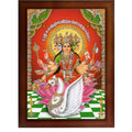 CRAFT QUEST Gayatri Mata Gaytri Gayatridevi Wall Painting Framed Home Decor
