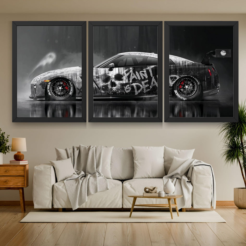 VENUXE ARTS Set Of 3 Big Sports Cars Framed Posters Gift Items for Boys Room Wall Decoration Bedroom Living Room Office Studio Décor | Car Poster Frame for Wall Décor
