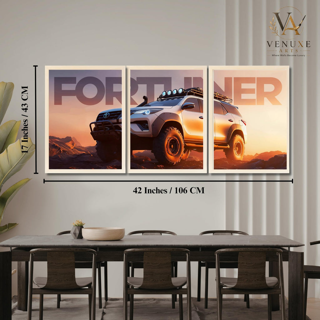 VENUXE ARTS Set Of 3 Big Sports Cars Framed Posters Gift Items for Boys Room Wall Decoration Bedroom Living Room Office Studio Décor | Car Poster Frame for Wall Décor