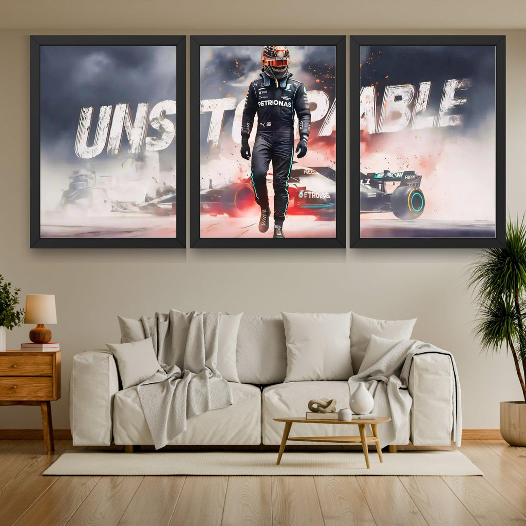 VENUXE ARTS Set Of 3 Big Sports Cars Framed Posters Gift Items for Boys Room Wall Decoration Bedroom Living Room Office Studio Décor | Car Poster Frame for Wall Décor