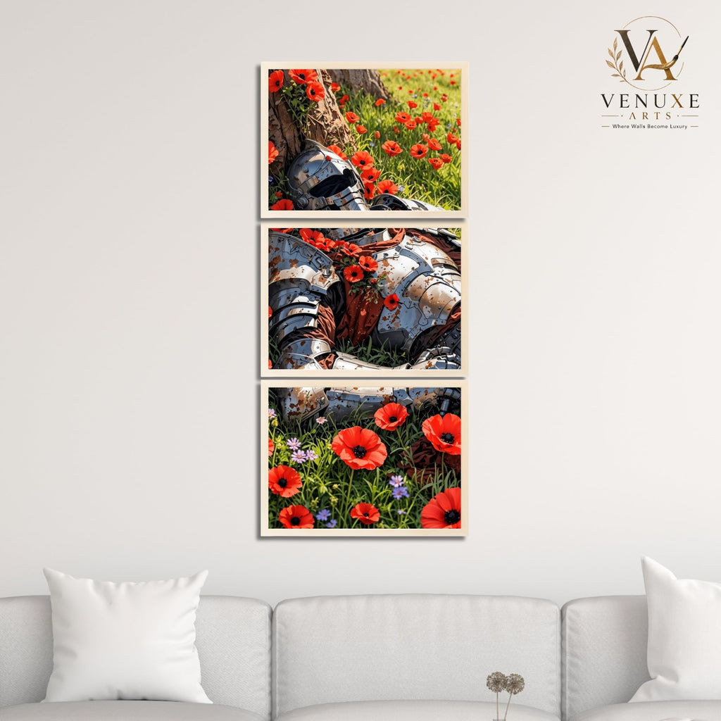 VENUXE ARTS Set Of 3 Anime Characters Wall Framed |Anime Characters Framed Poster for Living Room Bedroom Gaming Room Studio Wall Decor