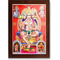 CRAFT QUEST Panchmukhi Hanuman JI | Bajrangbali Religious Photo frame Home Decorative Item Synthetic Wood