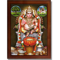 CRAFT QUEST Lord Kubera Swamy Bhagwan Kuber Kubera Wall Painting Framed, Religious Photo Frame, Home Decoration Gift Item