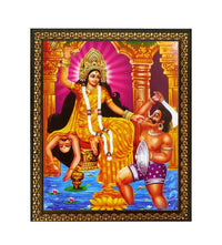 Bajaj Creations Baglamukhi Mata Religious photo frame for mandir, home and office