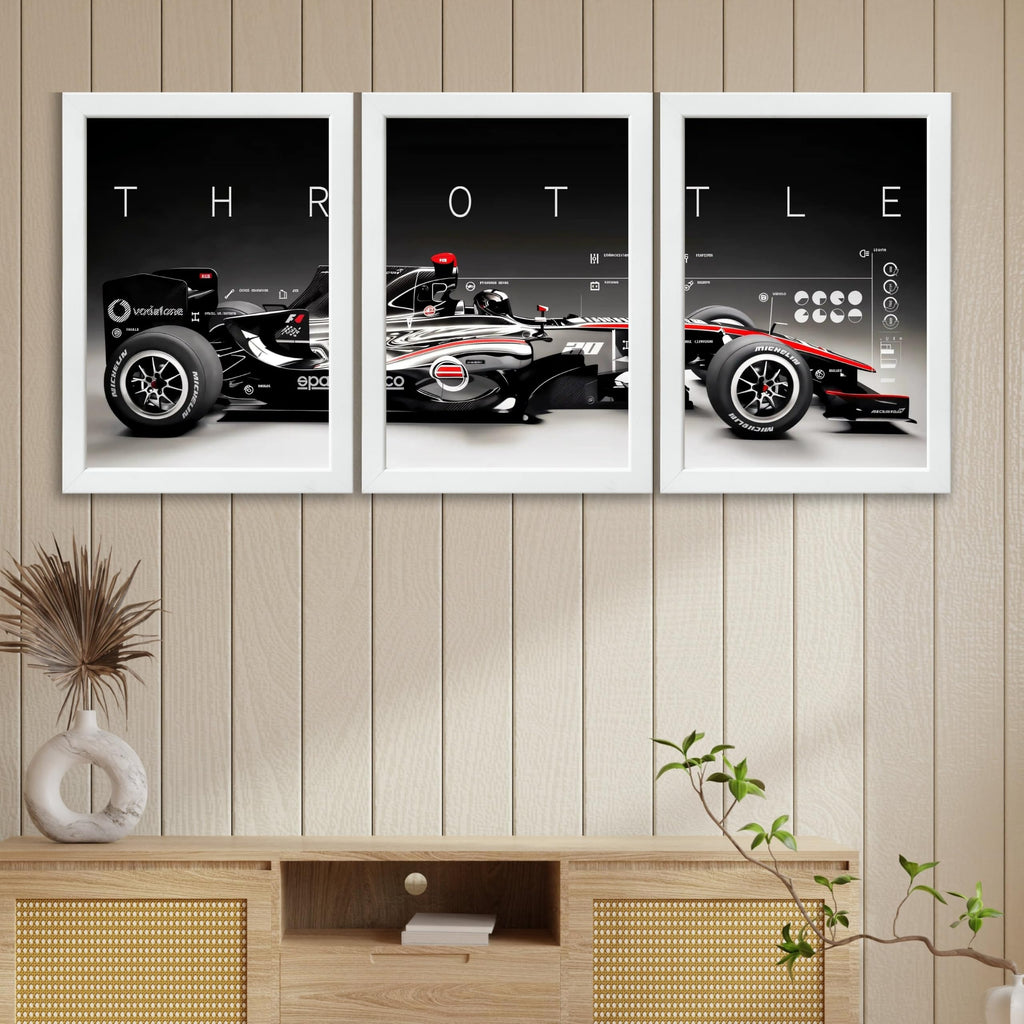 VENUXE ARTS Set Of 3 Big Sports Cars Framed Posters Gift Items for Boys Room Wall Decoration Bedroom Living Room Office Studio Décor | Car Poster Frame for Wall Décor