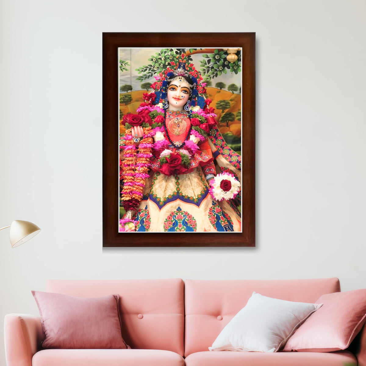 CRAFT QUEST Shri Radha Rani Shringaar Darshan in Vrindavan Frame