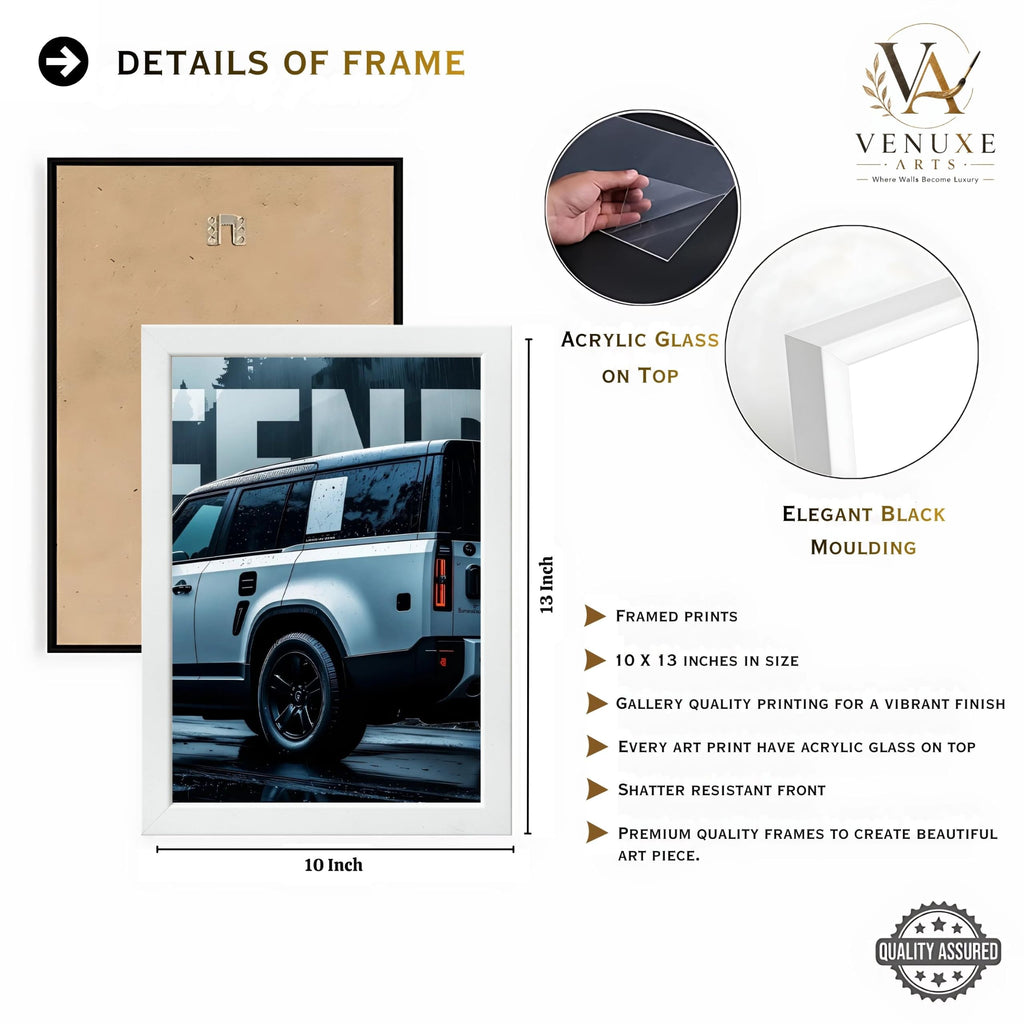 VENUXE ARTS Set Of 3 Big Sports Cars Framed Posters Gift Items for Boys Room Wall Decoration Bedroom Living Room Office Studio Décor | Car Poster Frame for Wall Décor