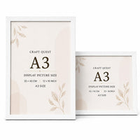 CRAFT QUEST 4X6 Inch Size synthetic Wall Mount Photo frames Single For Home Decoration, Living Room, Office Decoration (Natural, Set of 1)