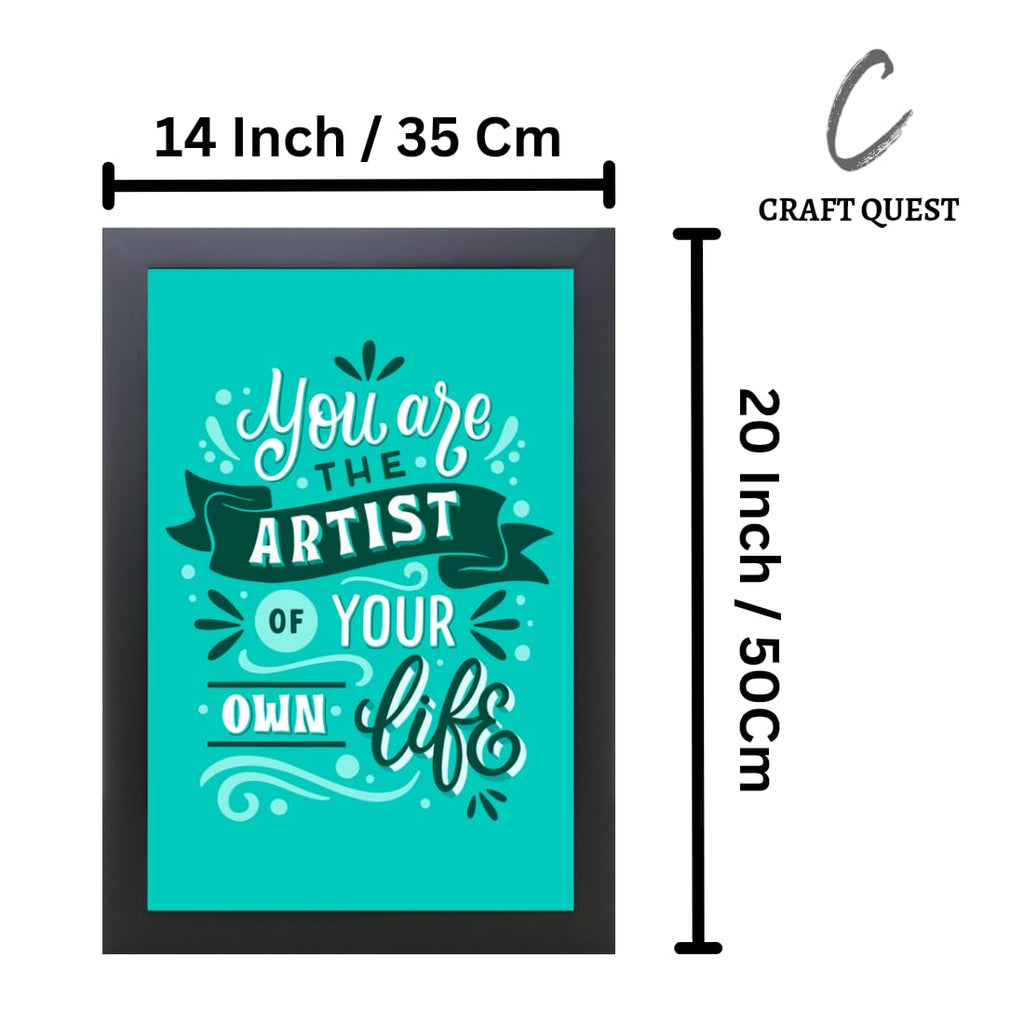 Craft Quest Motivational quotes Photo Frame for Gym, Office, Living room | Synthetic wood