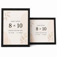 CRAFT QUEST 4X6 Inch Size synthetic Wall Mount Photo frames Single For Home Decoration, Living Room, Office Decoration (Natural, Set of 1)