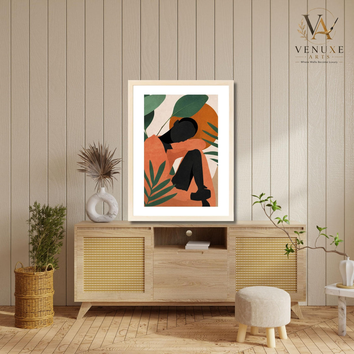 VENUXE ARTS Womens Contemporary Wall Art Posters for Home, Office, Study & Bedroom | Ready to Hang Framed Wall Decor | Positive Quote Prints | Gift for Friends & Family
