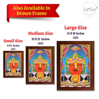 CRAFT QUEST Renuka mata Wooden Photo Frame With Acrylic Sheet For Worship/Pooja