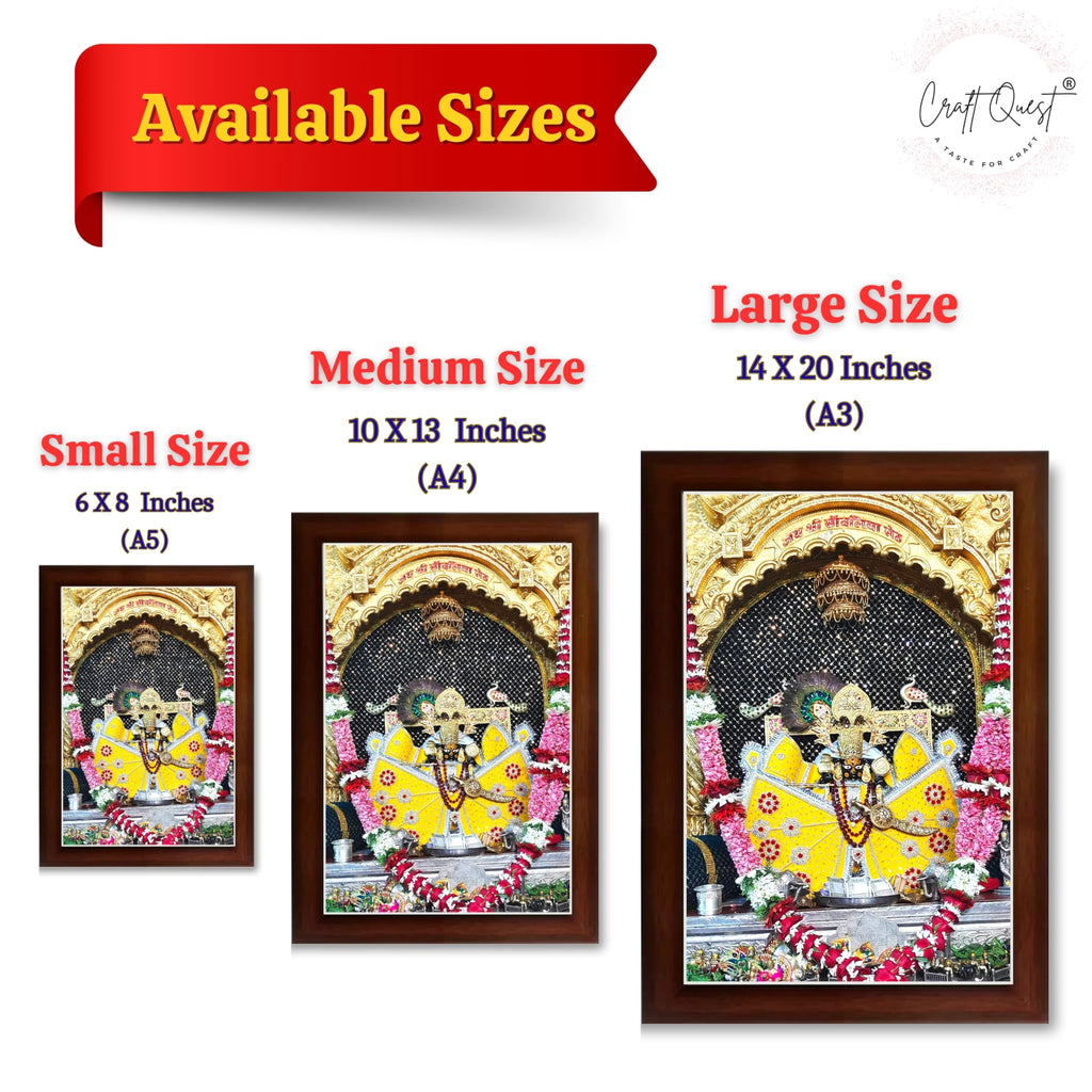 CRAFT QUEST Shree Sanwaliya Seth Shringaar Darshan Religious Photo Frame