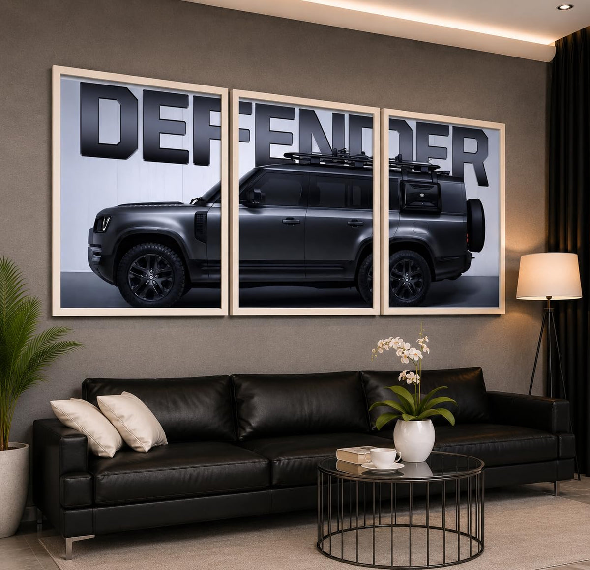 VENUXE ARTS Set Of 3 Big Sports Cars Framed Posters Gift Items for Boys Room Wall Decoration Bedroom Living Room Office Studio Décor | Car Poster Frame for Wall Décor