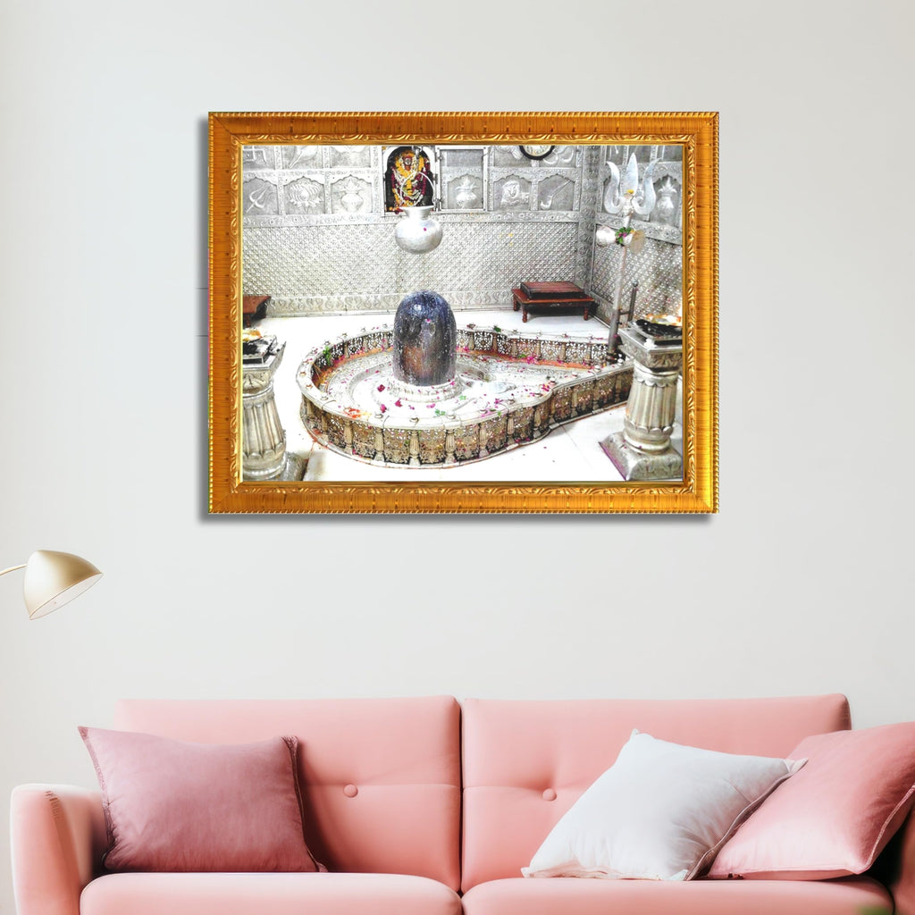 CRAFT QUEST Mahakal Shivling Photo Frame Shiv Mahadev Shiva Bholenath Mahakal Photo Frame, Religious Photo Frame