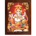 CRAFT QUEST Lord Ganesh ji Modern Wall Painting With Frame For Home and Office Decor