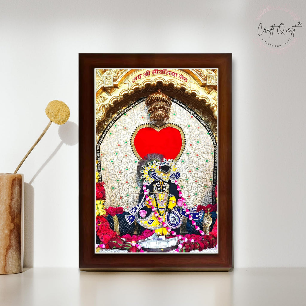 CRAFT QUEST Shree Sanwaliya Seth Shringaar Darshan Religious Photo Frame